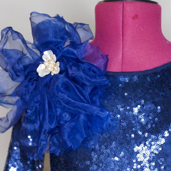 Sparkly Sequin and Tulle Party Dress for Girls - Picture 2 of 7